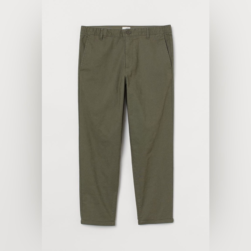 Dark green cropped pants